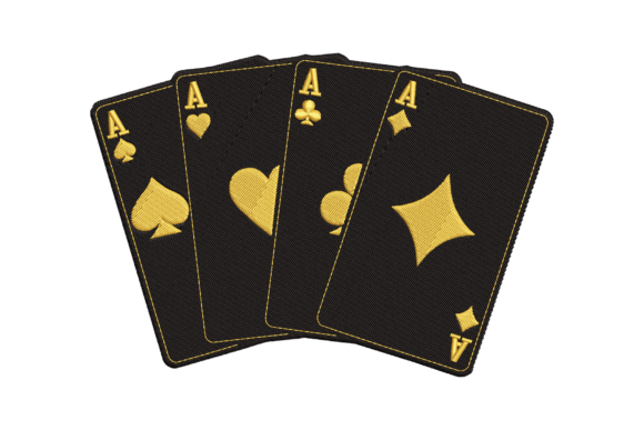 Ace Cards: Elegant Embroidery for Gifts