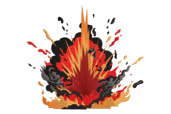 Explosion Blast: Bold Embroidery for Gifts