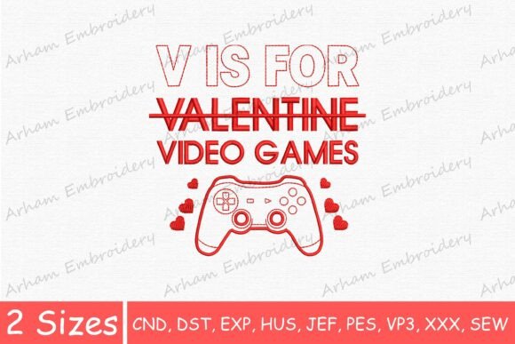 Funny V is for Video Games: Holiday Embroidery Review