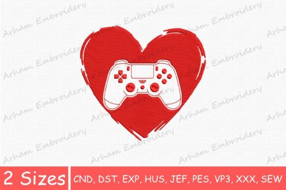 Game Controller Love Heart: A Holiday Embroidery Review