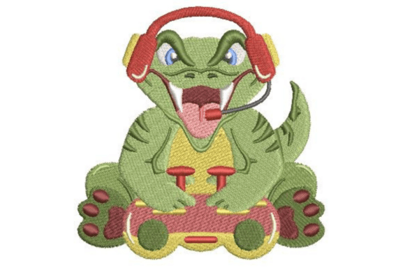Intense Gamer T-Rex: A Designer’s Stitch-Out Review