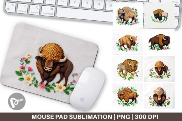 Mouse Pad Bison Embroidery: A Designer’s Review