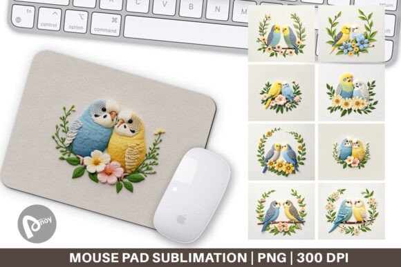 Mouse Pad Budgerigar Embroidery: A Designer Review