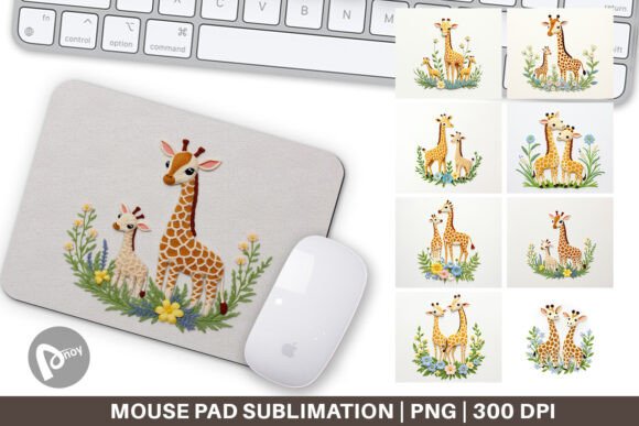 Mouse Pad Giraffe Embroidery: A Holiday Design Review