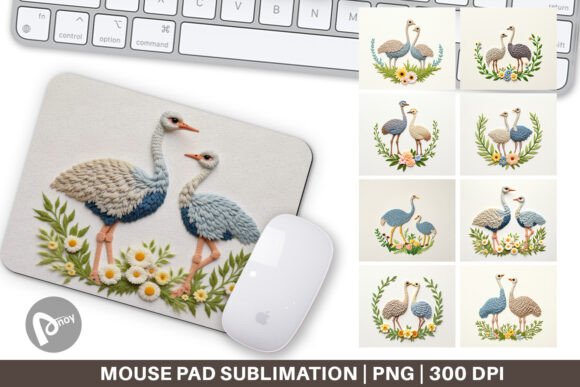 Mouse Pad Ostrich Embroidery: A Designer's Review