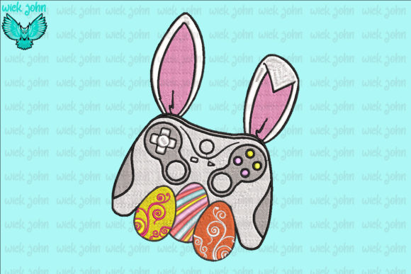 Video Game Bunny Eggs: Easter Embroidery Review